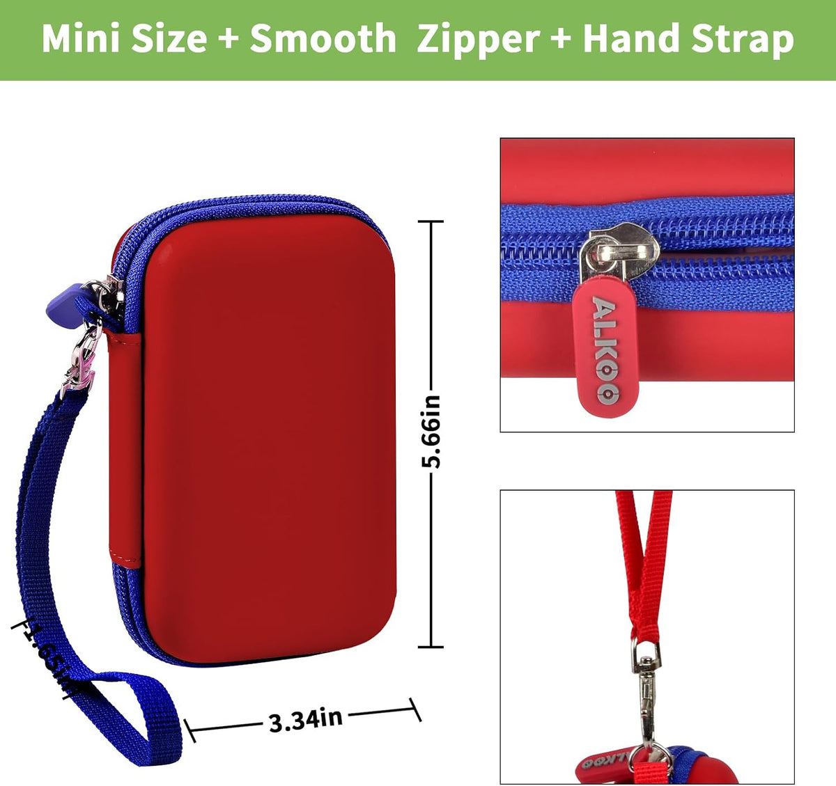 ALKOO kids smartphone case, zip carrying box for kids toy phones and learning cameras - view 27