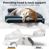 Veehoo Outdoor Elevated Dog Bed-Cooling Raised Dog Cot for Large - Black / 29.0"L x 18.0"W x 11.0"Th - image 2