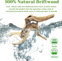 Natural Driftwood for Aquarium - Spiderwood（7-13 inch pack of 2） - image 2
