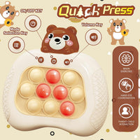 Pop Game, Light Up Fidget Toy for Kids & Adults - Cute Grizzly Bear - image 2