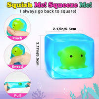 Squishy Fidget Toys Stress Cube - Octopus2 - image 2
