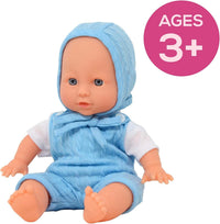 New York Doll Collection 11 inch soft body baby doll in polka dot onesie with pacifier and blanket - view 29