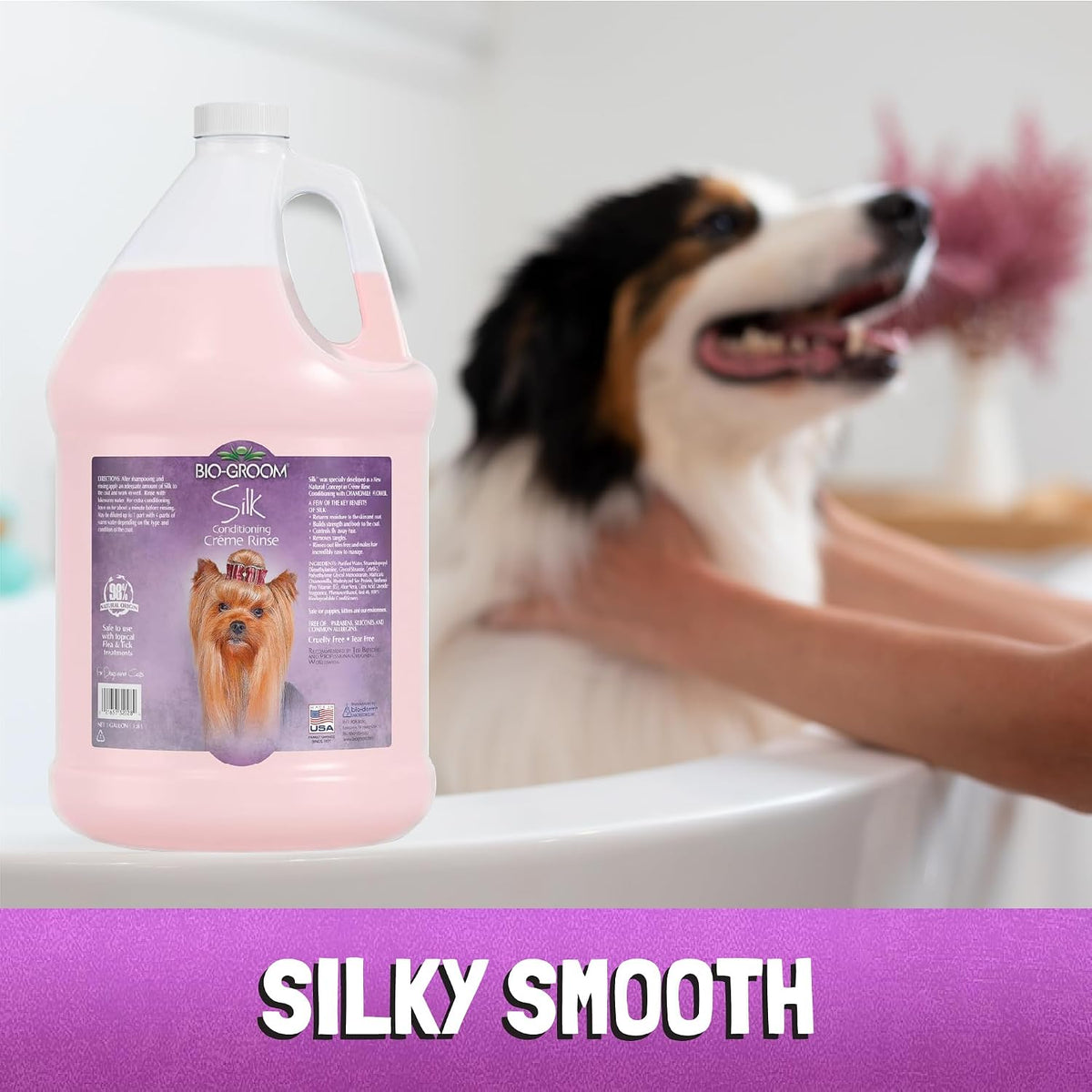 Bio-Groom Silk Creme Rinse Dog & Puppy Conditioner - 1 Gallon (Pack of 1) - image 3