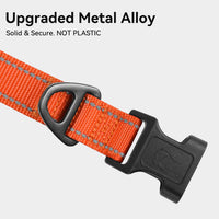 Joytale Reflective Dog Collar, Adjustable Neoprene Padded - X-Large (Pack of 1) / Orange - image 3