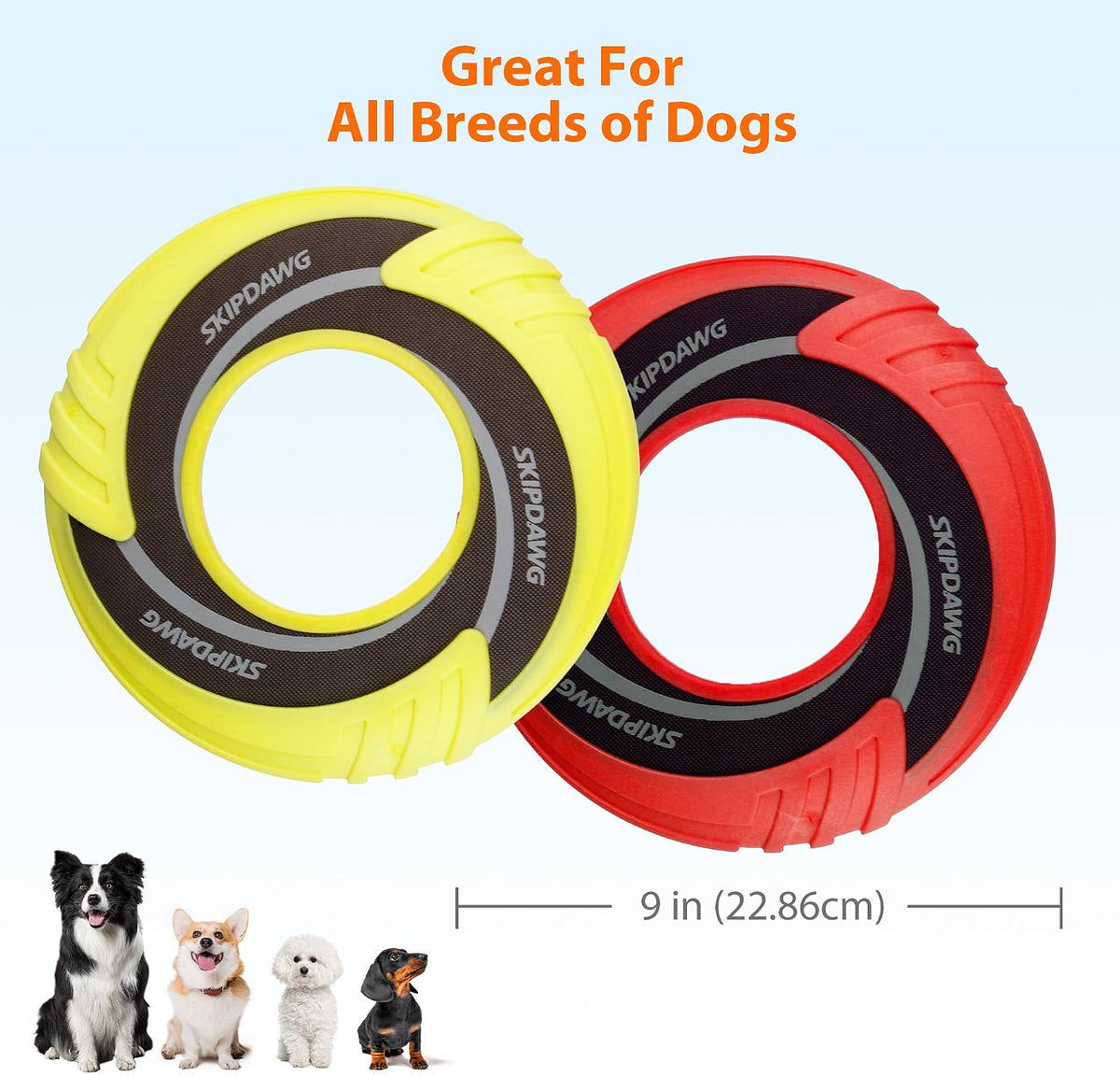 SKIPDAWG Interactive Tug Toy - Original Green & Red - image 2
