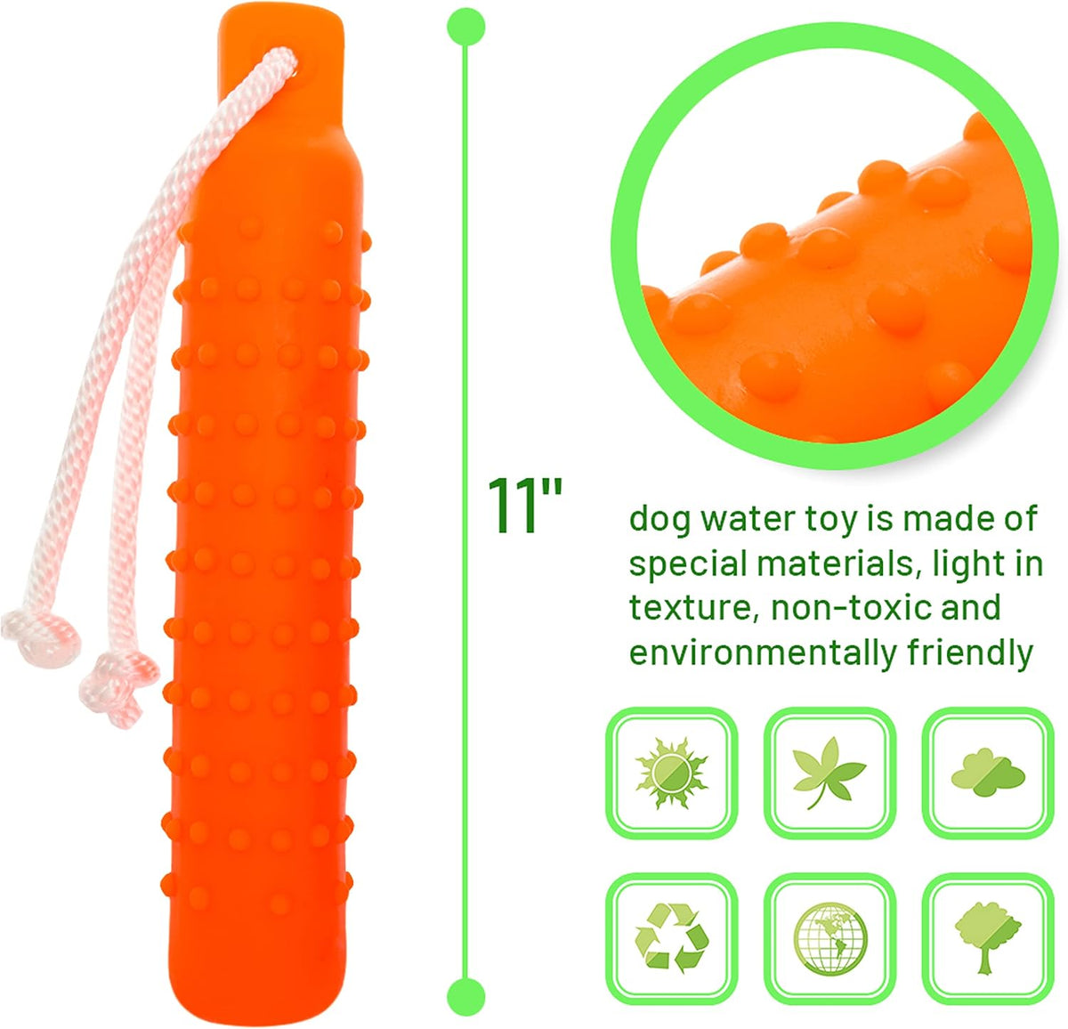 Floating Dog Water Toys, 2 Pack Interactive Pool Fetch Bumper – Essentials for Dogs - image 2