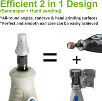 Diamond Dremel Dog Nail Grinder FlashB, Dogs&Pets Nail Care, 1/8'' Pet Nail Grinder Wheel Work with Dremel Sanding Drums for Animals Nail Care & Home Grinder Tools