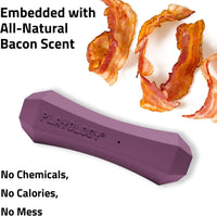 Playology Squeaky Chew Stick Scented Dog Toy - Medium / Bacon - image 4