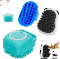 3-in-1 Dog Grooming Brush - Blue Blue White