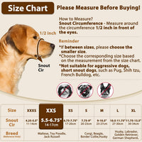 Crazy Felix Dog Muzzle Anti Eating for Small Medium Large Dogs - Beige / XXS - image 2