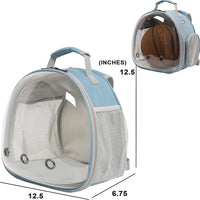 Bearded Dragon Travel Backpack with Harness and Leash Set - Blue / Backpack+LSH Grey - image 2