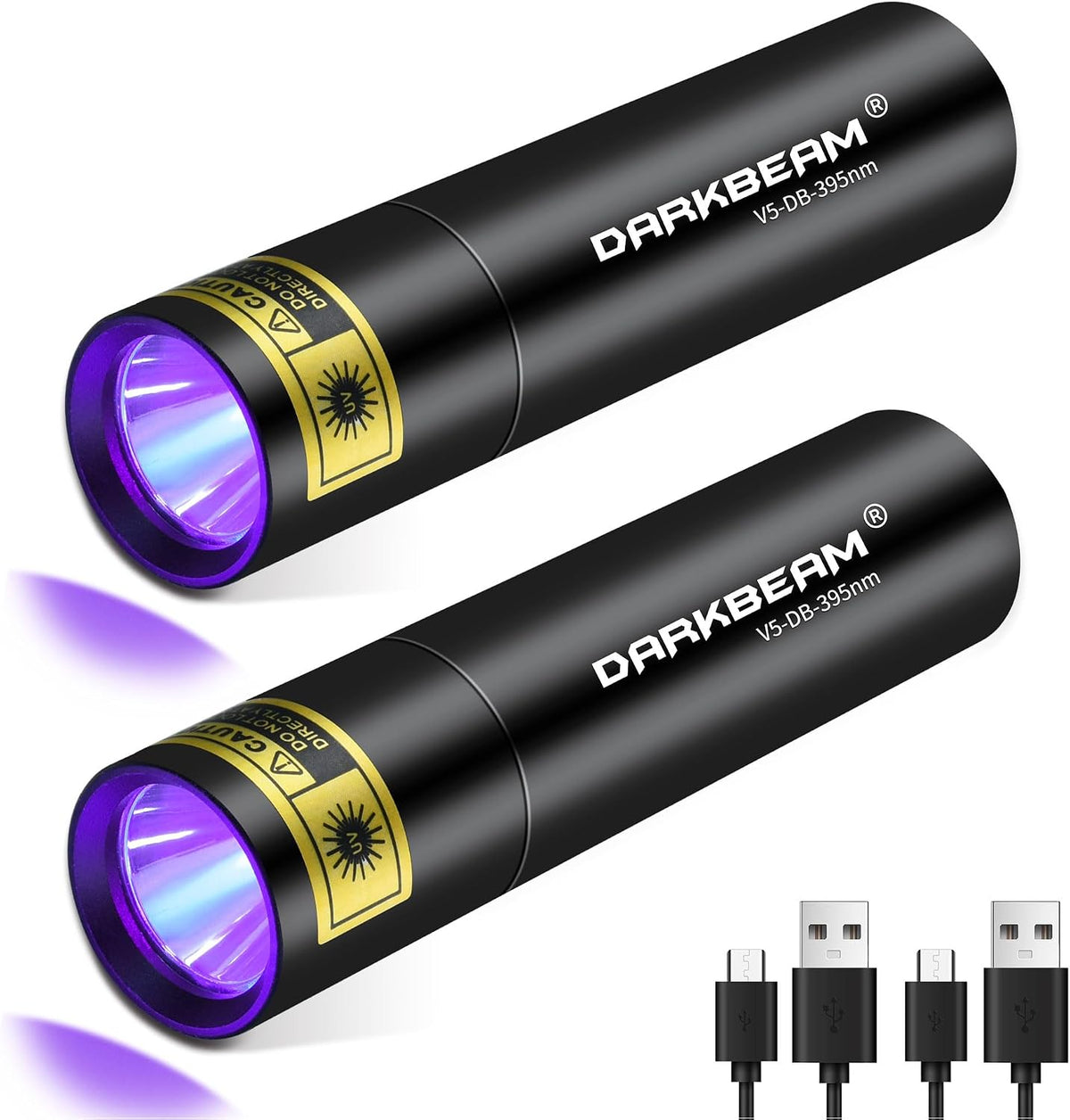 DARKBEAM Flashlight UV Black Light 395 NM, Mini but Powerful USB