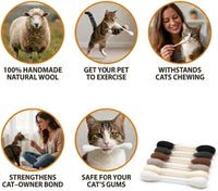 Glaciart One XXL Swabs Cat Toys with Catnip, 2 Pk - Earthtone Swabs / Regular - image 4