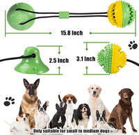 Dog Toys, Dog Chew Toys for Aggressive chewers, Puppy Training Treats Teething Rope Toys for Boredom, Puzzle Treat Food Dispensing Ball for Puppies Teething Small Dogs (Green)