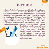 Made by Nacho Dry Cat Kibble 4lb Bag, High Protein and Grain-Friendly Premium Cat Food, Sustainably Caught Salmon and Pumpkin, Infused with Bone Broth for Hydration, Limited Ingredients, Single Bag