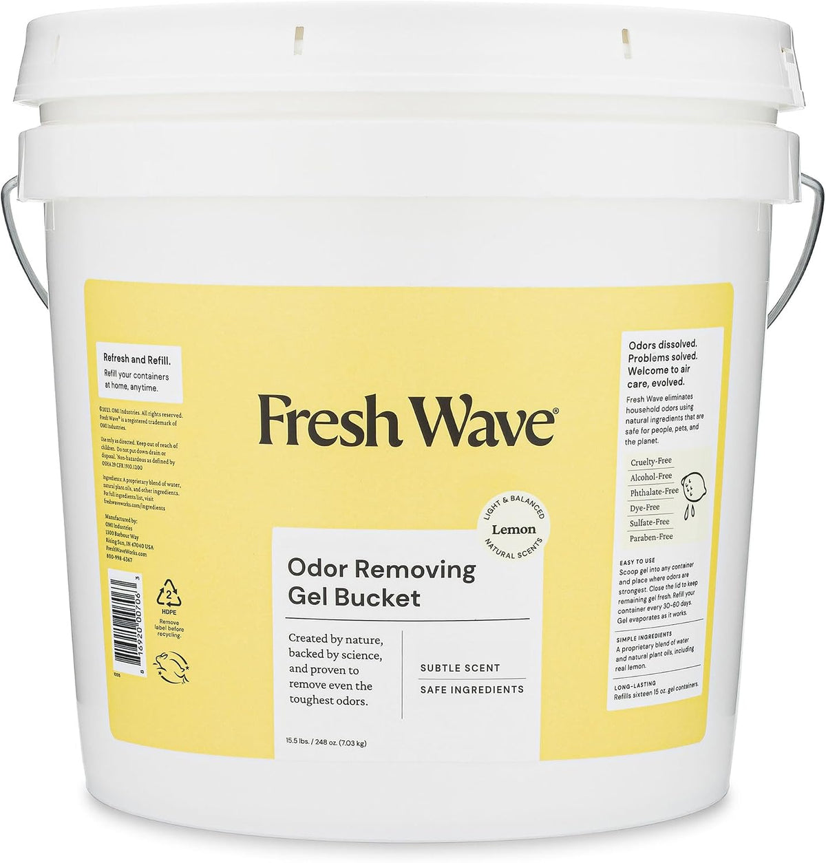 Fresh Wave Lemon Odor Removing Gel Refill - Lemon / 248 Fl Oz (Pack of 1)