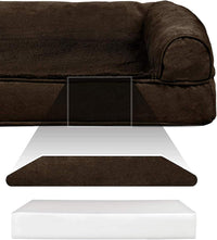 Furhaven Orthopedic Dog Bed for Large Dogs w/ Removable Bolsters - Jumbo Plus / Espresso - image 2