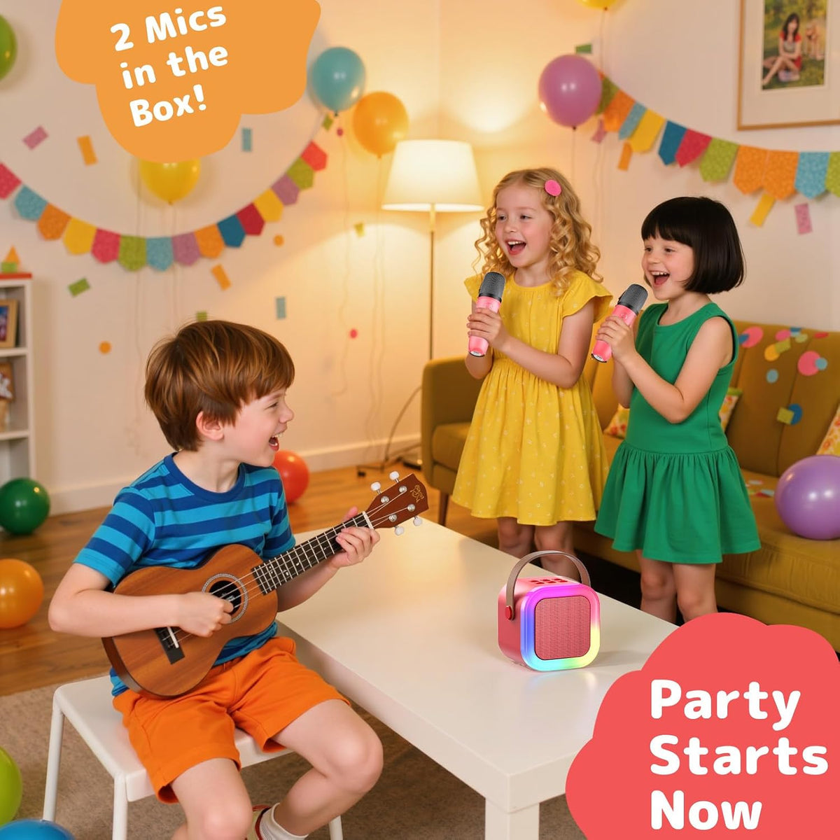 Karaoke Machine for Kids Adults - Red - image 2