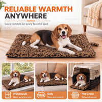 Self Warming Cat Pad for Cats and Dogs - 30 x 24 inch / Brown/Black - image 4