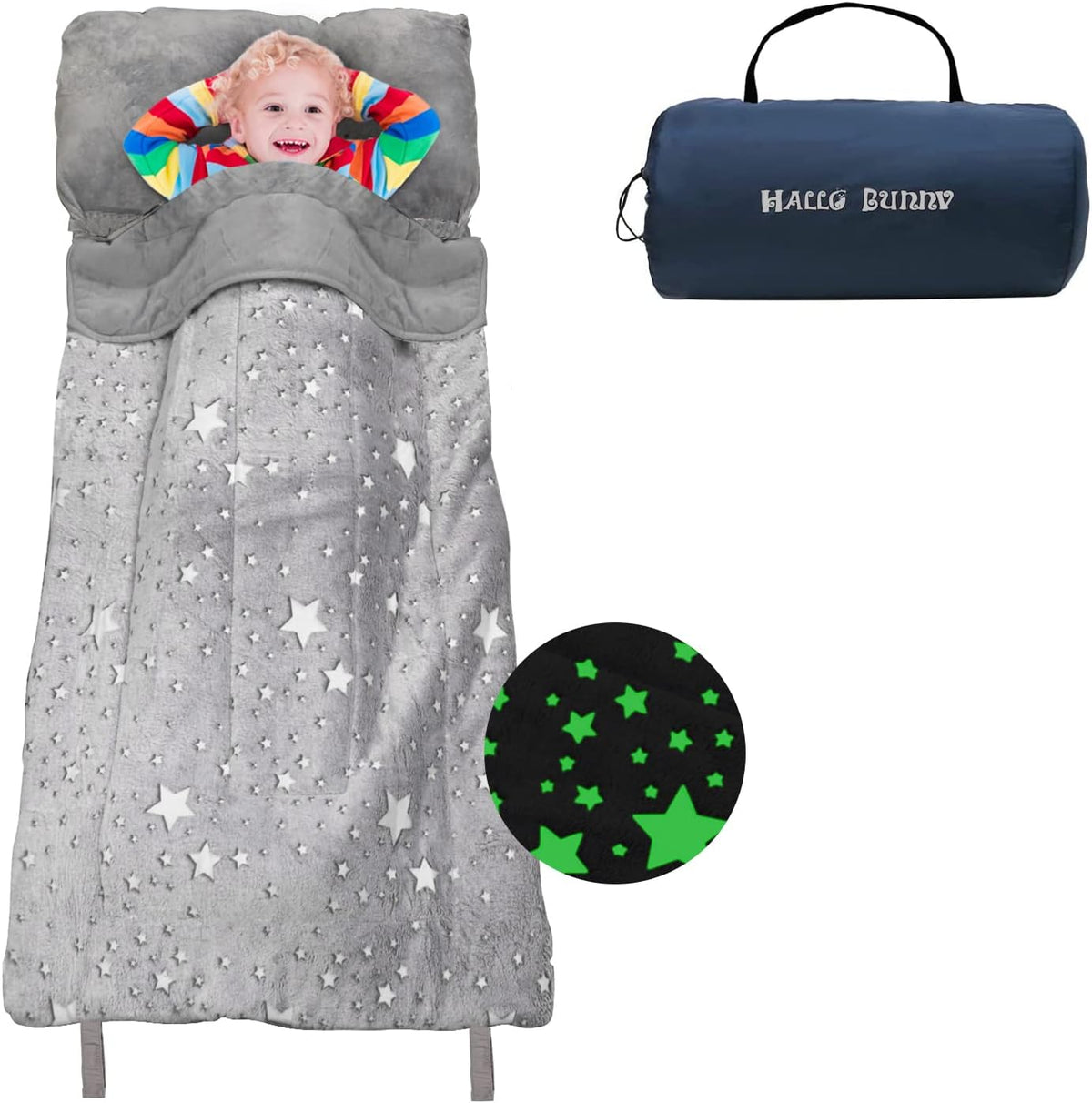 Kids Sleeping Bag for Girls & Boys - grey