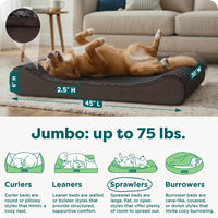 FurHaven Orthopedic Dog Bed for Large Dogs - Jumbo/XL / Chocolate - image 3