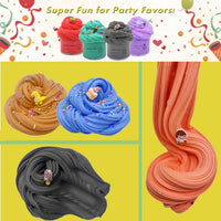 SBRBANNC butter slime kit with 30 colorful scented slime cups and 20 charms - view 3