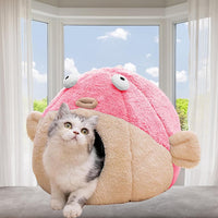 Cat Beds for Indoor Cats-Cat Bed Cave - XL 19.7'' / Pink