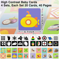 High Contrast Black and White Baby Cards for Newborns 0-3 Months – Fun for Kids & Family - 80 Cards 0-36 Months - image 2