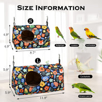 Bird Warm Bed Sleeping Nest House Snuggle Hanging Hut Hammock - L - image 2
