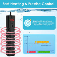 25W Aquarium Heater, Adjustable Small Fish Tank Heater - For 40-75 Gal - image 4