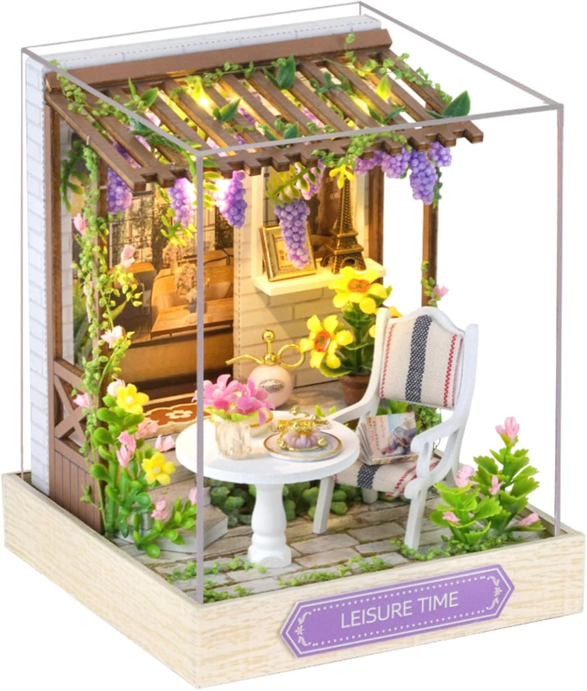 OZJAY Warm Christmas Lodge miniature house kit for adults with LED lights - view 8