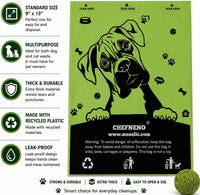 Doggy Poop Bags with Dispenser Dog Waste Pickup Bags Refill Rolls Cat - Green (1 Roll Unscented) - image 2