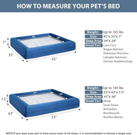 WNPETHOME XXL Extra Large Dog Bed, Washable Dog Couch with Removable Waterproof Cover, Orthopedic Large Pet Sofa Bed with Bolster Sides for Sleeping