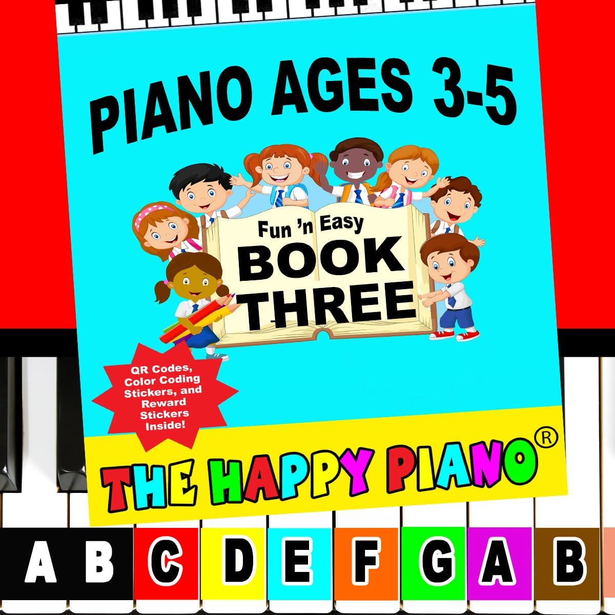 The Happy Piano Toddler Piano Book 1 Kit for Kids Ages 3-5 - Book 3