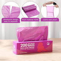 Harloon 6000 Counts Dog Poop Waste Bags 30 Rolls Extra Thick Strong Leak PET Proof Bags Disposable Bulk Universal Doggy Roll Waste Box for Puppy Outdoor Walking Travel (Purple,12 x 8 Inches)