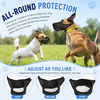Dog Muzzle, Soft Air Mesh Muzzles for Medium Sized Dogs - Black / XL - image 3