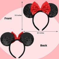 ETLUK Mouse Ears Headband - Red Bow