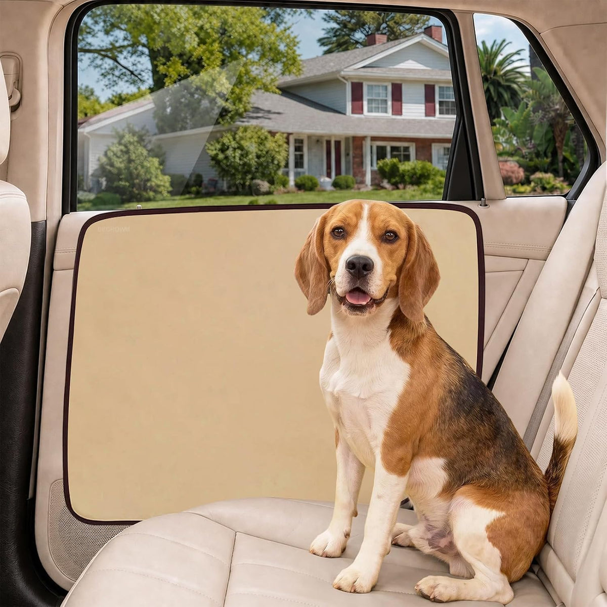 2 Packs Dog Car Travel Accessories - Beige