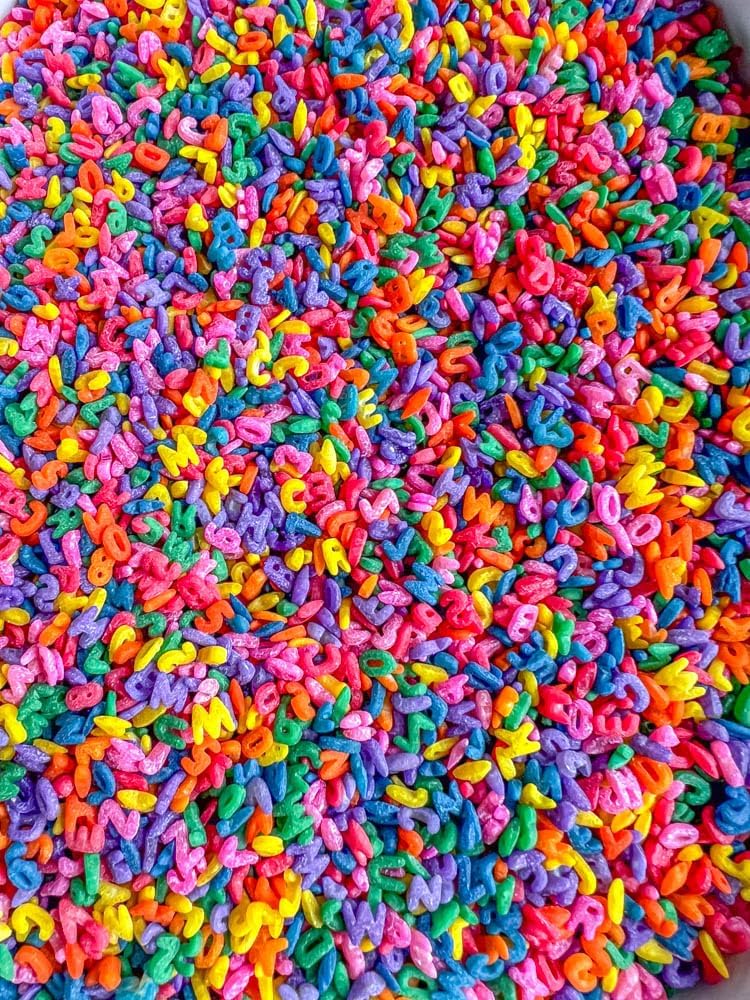 Sensory-N-Stuff rainbow colored elbow pasta sensory bin filler - view 17