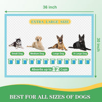DEEP DEAR Extra Large Dog Pads 30"x26" - Thickened XXL: 30"x36"-30 Ct - image 2