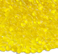 Sea Glass Stones - 2.9LB/46.4oz Yellow Frosted Glass Pebbles Gemstones - Perfect for Aquarium Rocks, Fish Tank Gravel, Vase Fillers, Seaglass DIY Crafts, and Home Decor