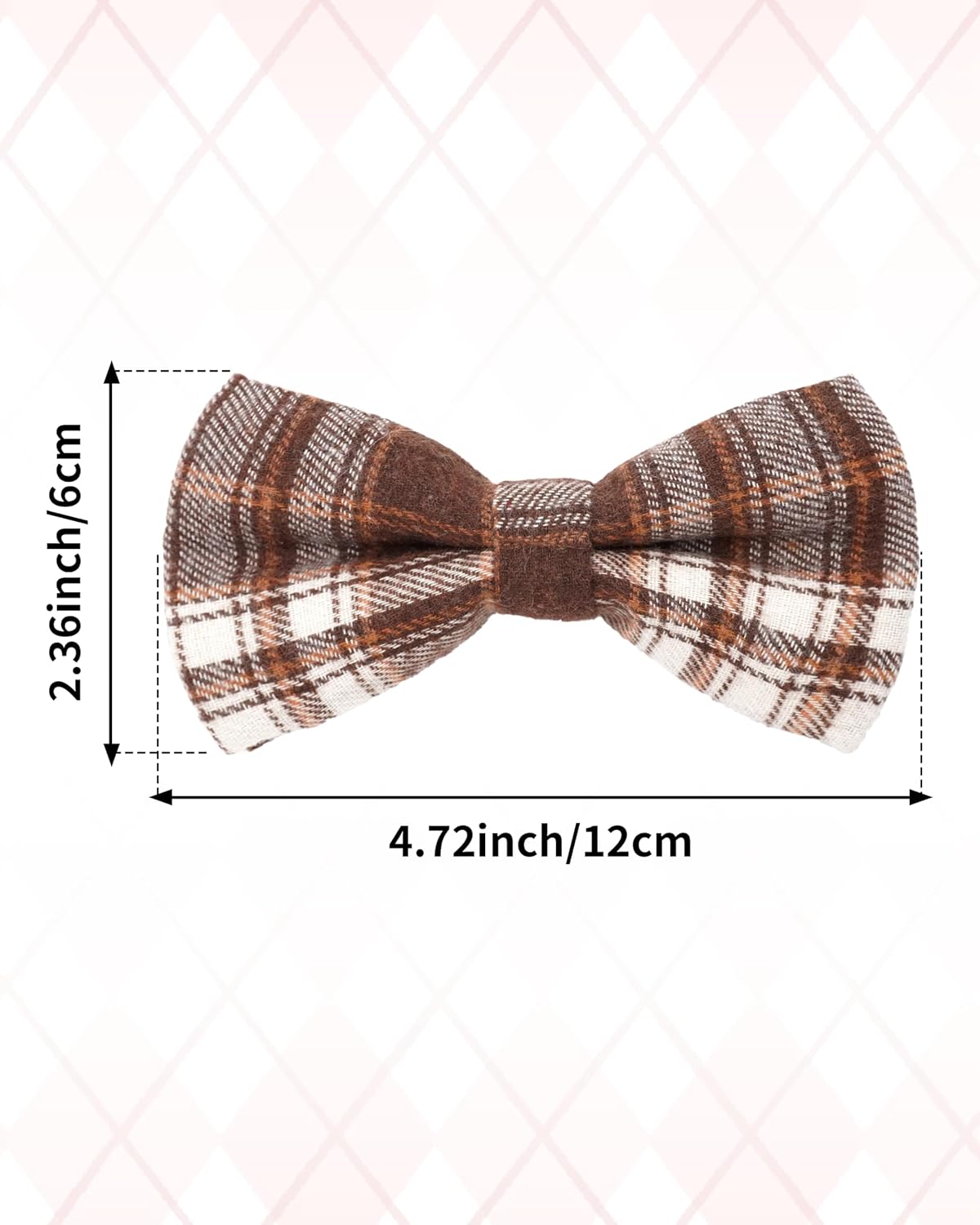 PET SHOW 10 Pack Plaid Big Dog Bow Ties for Large Medium Dogs Sliding - image 2