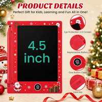 Zhehao 24 Pack 4.5" LCD Writing Tablet for Kids - Red / Santa - image 2