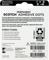 Scotch Adhesive Dots, Medium, 300 Dots/Pack, Easy Dispensing - image 4