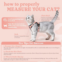 rabbitgoo Cat Harness and Leash Set, Escape Proof Vest - M / Light Salmon Pink - image 2