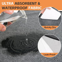 Washable Pee Pads for Dogs 2 Pack Reusable Puppy Pads Waterproof Pet Training Pads, Non-Slip Dog Mats Fast Absorbent Whelping Pads for Playpen, Potty, Crate, Bed, 18" x 24"