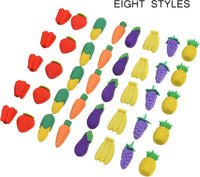 15Pcs Cute Fruit Erasers for Kids - FRUIT #2 - image 2