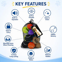 INSUM Tennis Balls for Dogs - Medium / Interactive (Squeaker) - image 3