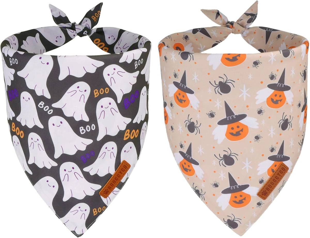 ADOGGYGO Pink Halloween Dog Bandanas Girl - Small / Halloween-2