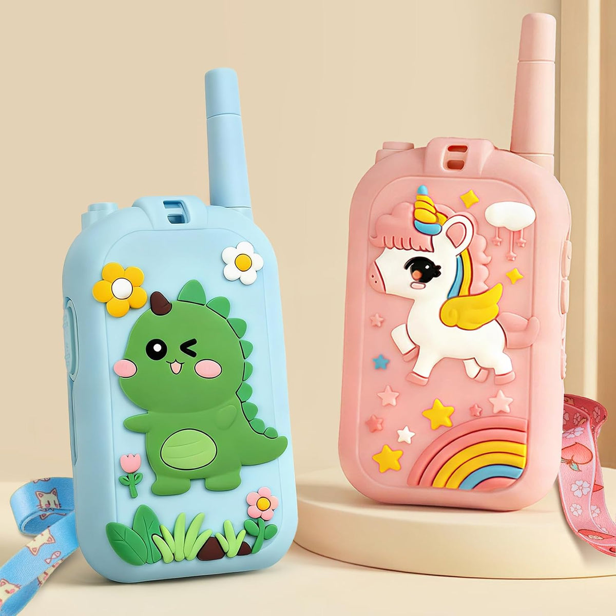 Video Walkie Talkies for Kids - Dinosaur Blue / Unicorn Pink